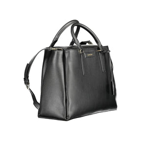 Calvin Klein Schwarze Polyester-Handtasche