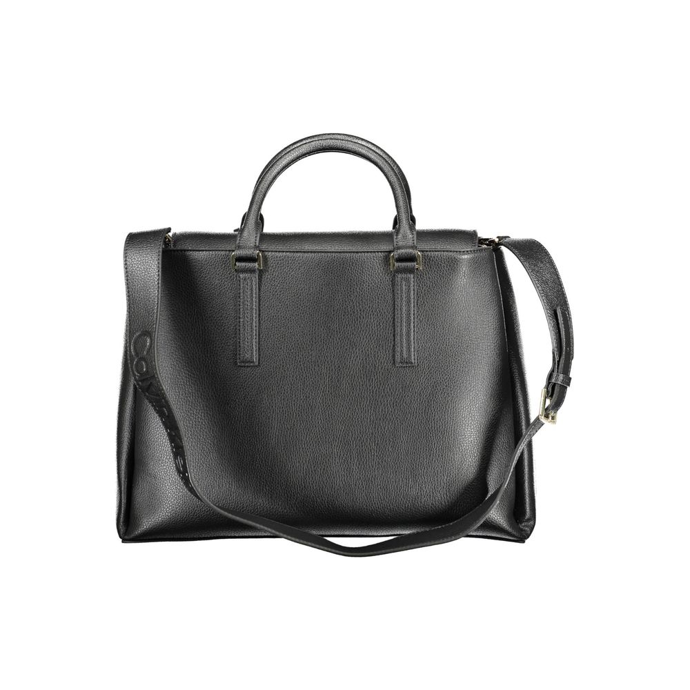Calvin Klein Schwarze Polyester-Handtasche