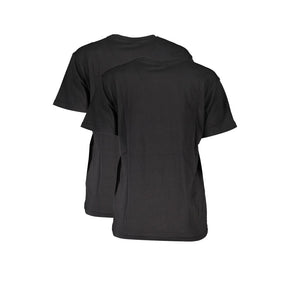Fila Schwarzes Baumwoll-T-Shirt für Frauen