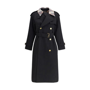 Burberry Castleford langer Trenchcoat mit Karokragen