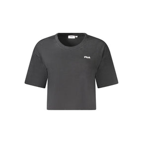 Fila Schwarzes Baumwoll-T-Shirt