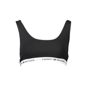 Tommy Hilfiger Schwarzer Baumwoll-Sport-BH für Frauen