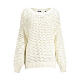 Gant Weißer Baumwollpullover für Frauen