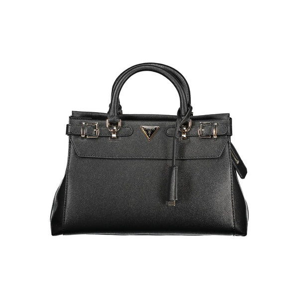 Guess Jeans Schwarz Polyethylen Frauen Handtasche