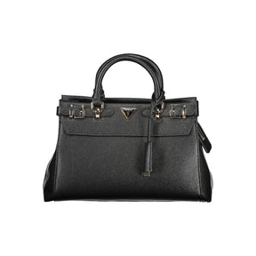 Guess Jeans Schwarz Polyethylen Frauen Handtasche