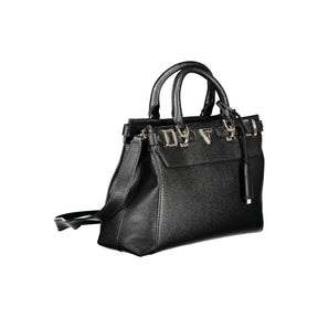 Guess Jeans Schwarz Polyethylen Frauen Handtasche
