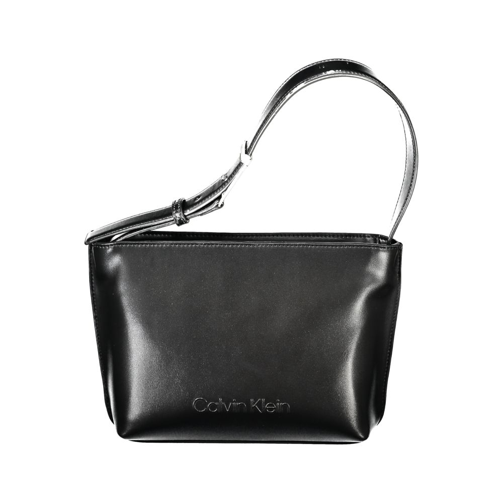 Calvin Klein Schwarze Polyester-Handtasche