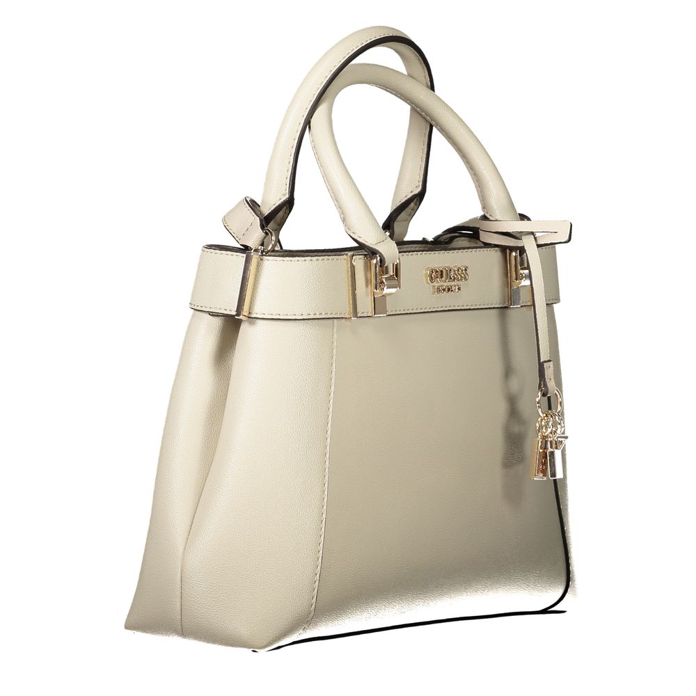 Guess Jeans Beige Polyethylen Handtasche