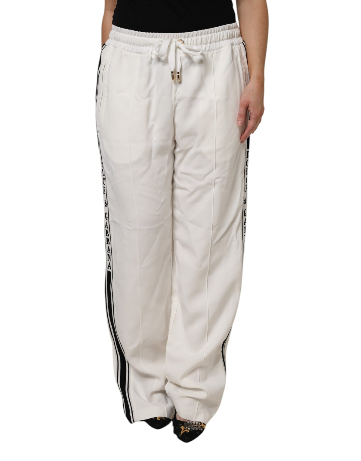 Dolce & Gabbana Weiße Jogger-Sweatpants Hose