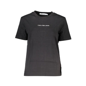 Calvin Klein Schwarzes Baumwoll-T-Shirt