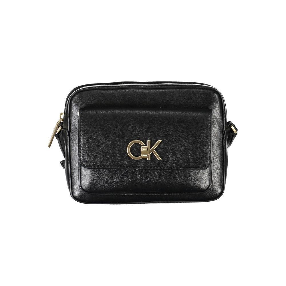 Calvin Klein Schwarze Polyester-Handtasche