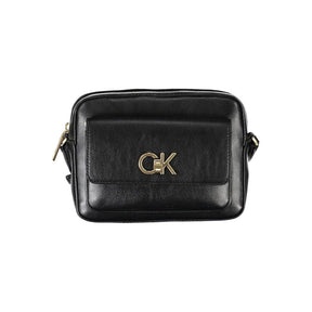 Calvin Klein Schwarze Polyester-Handtasche