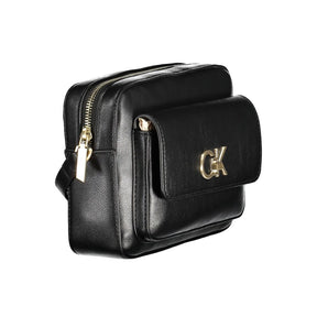 Calvin Klein Schwarze Polyester-Handtasche