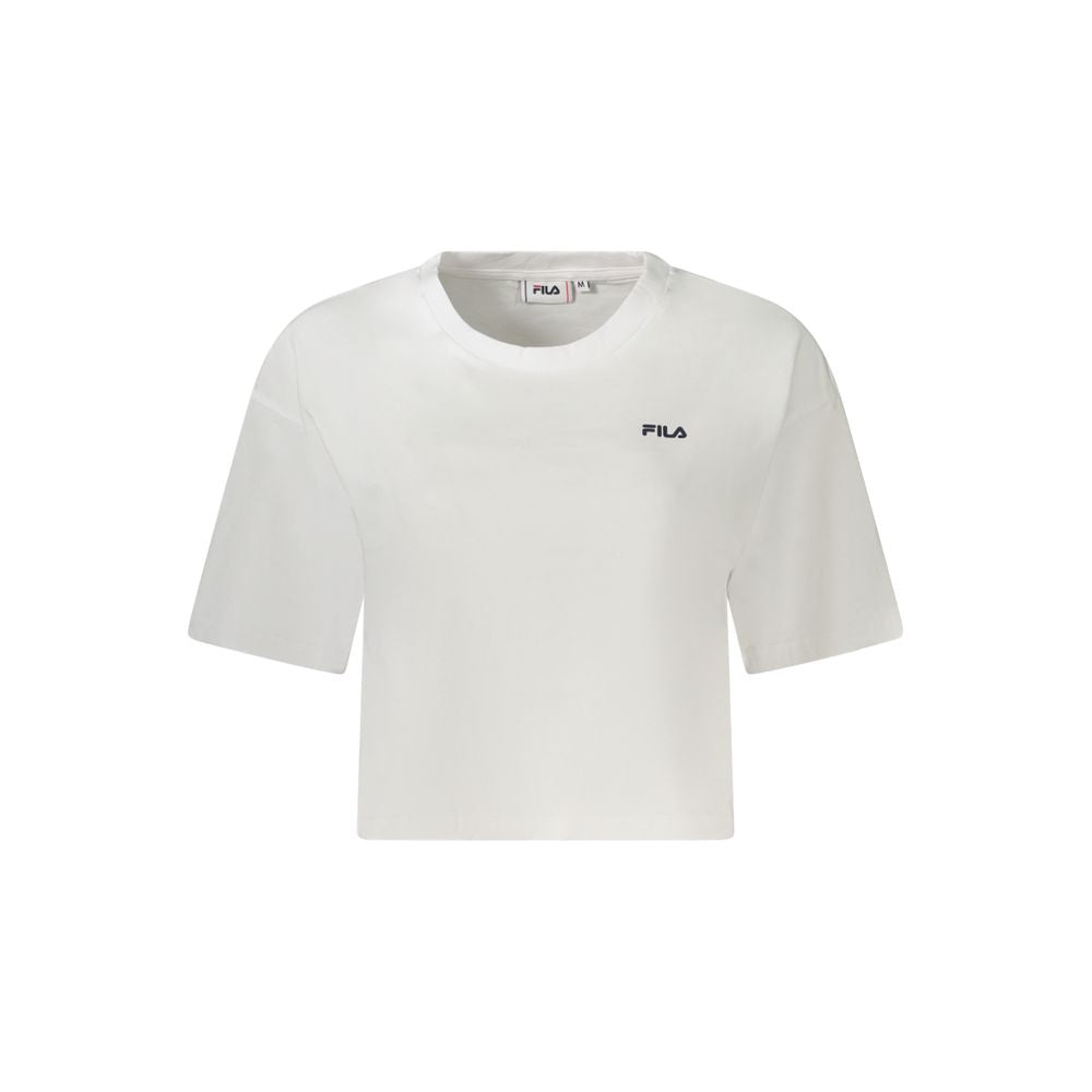 Fila Weißes T-Shirt aus Baumwolle für Frauen