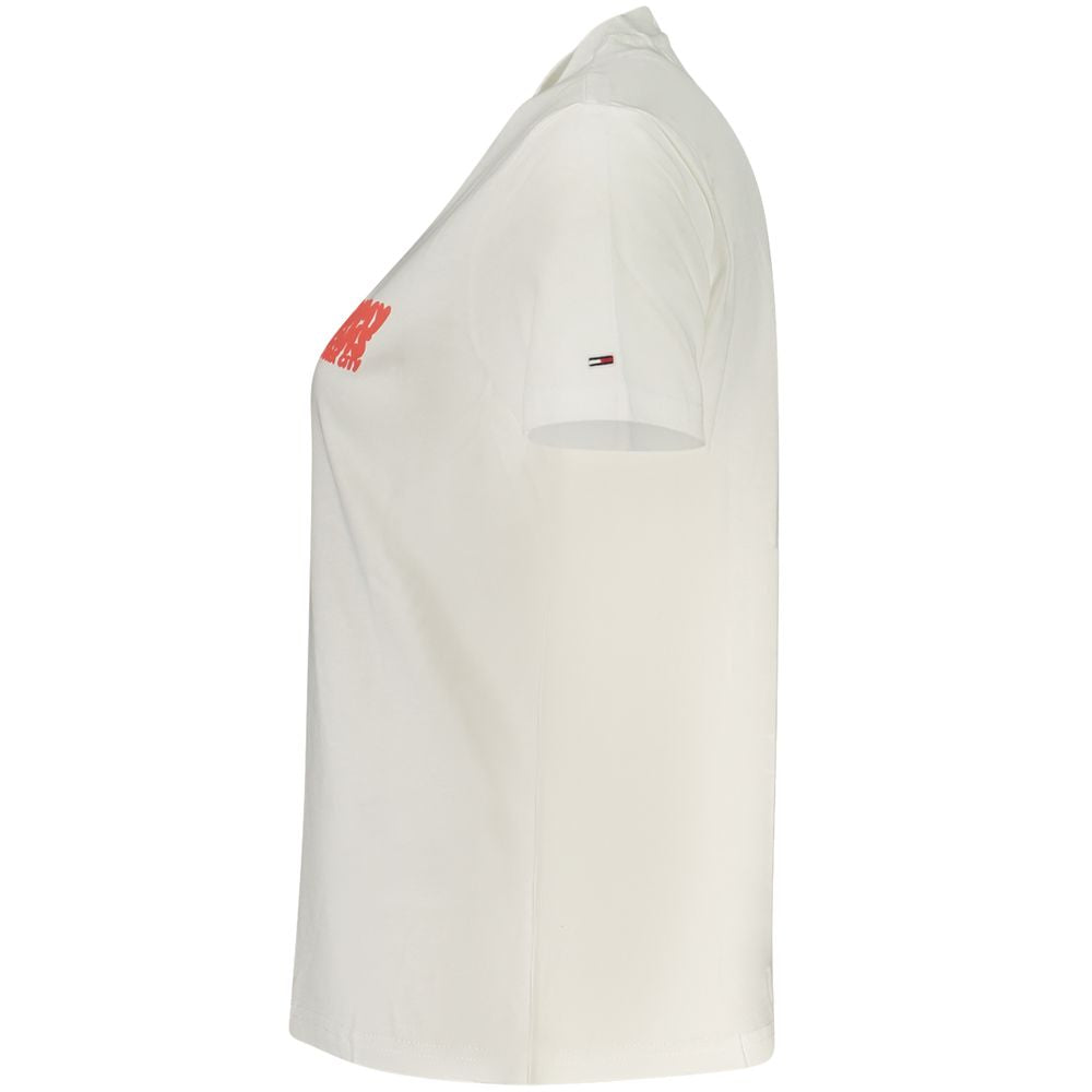 Tommy Hilfiger Beige Baumwolle Frauen T-Shirt