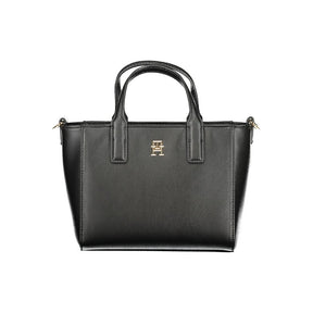 Tommy Hilfiger Schwarze Polyester-Handtasche