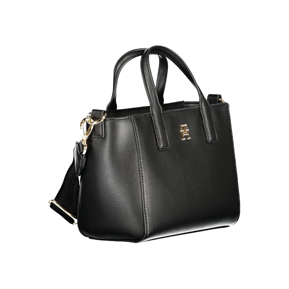 Tommy Hilfiger Schwarze Polyester-Handtasche