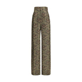 Saint Laurent Paisley gemusterte Seidenhose