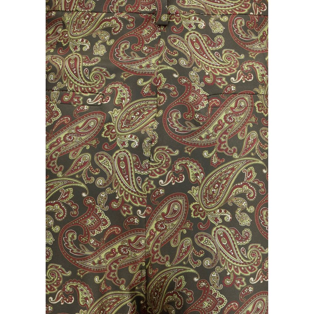 Saint Laurent Paisley gemusterte Seidenhose