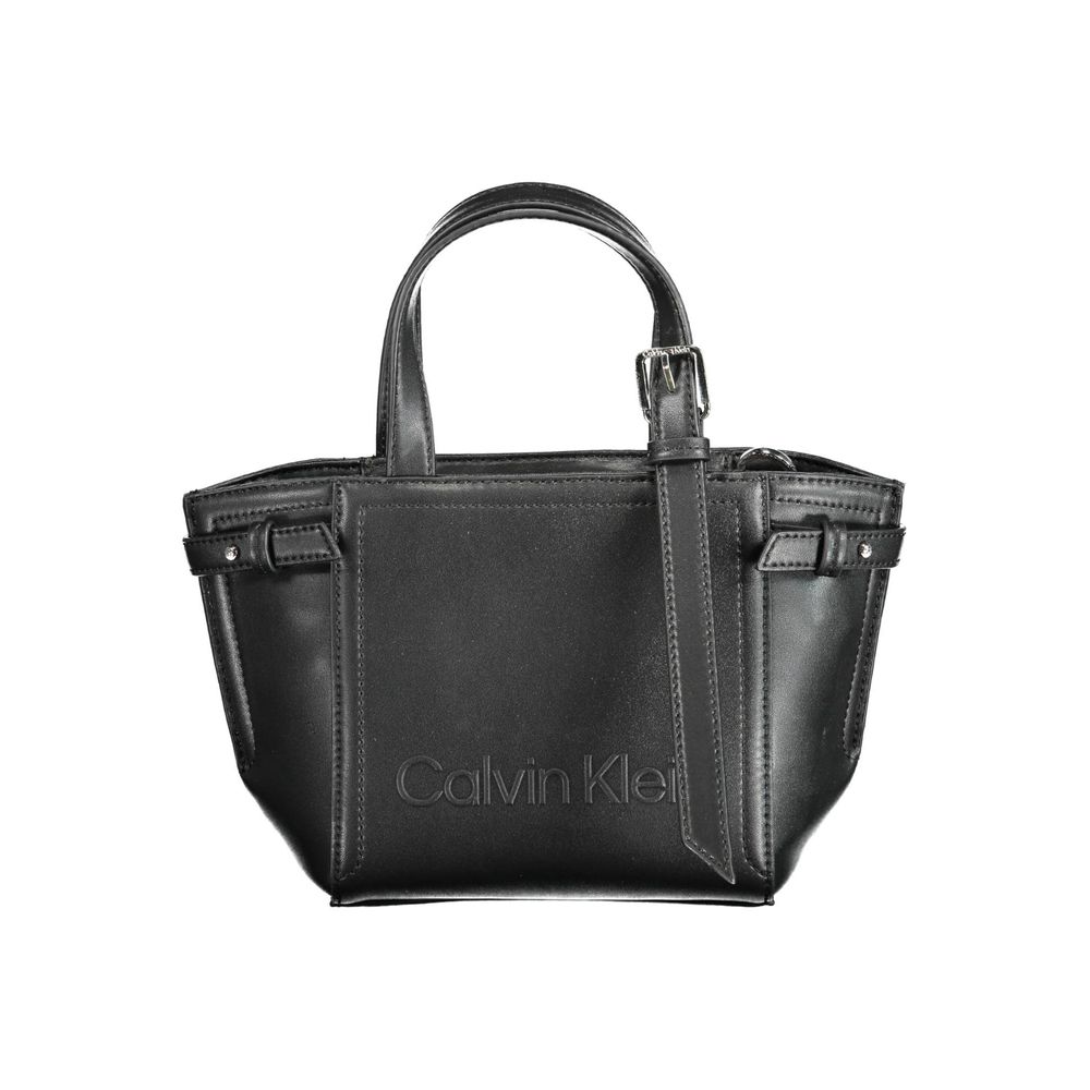Calvin Klein Schwarze Polyester Handtasche