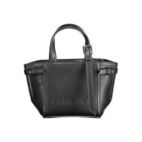 Calvin Klein Schwarze Polyester Handtasche
