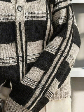 Chunky Knit Plaid Cardigan - Ihr stilsicherer Begleiter für kuschelige Herbsttage