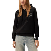 Calvin Klein Jeans Schwarzes Sweatshirt aus recycelter Baumwolle