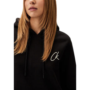 Calvin Klein Jeans Schwarzes Sweatshirt aus recycelter Baumwolle