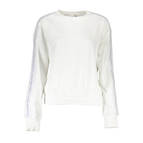 Calvin Klein Weißer Baumwollpullover für Frauen