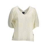 Gant Weißes Baumwoll-T-Shirt für Frauen
