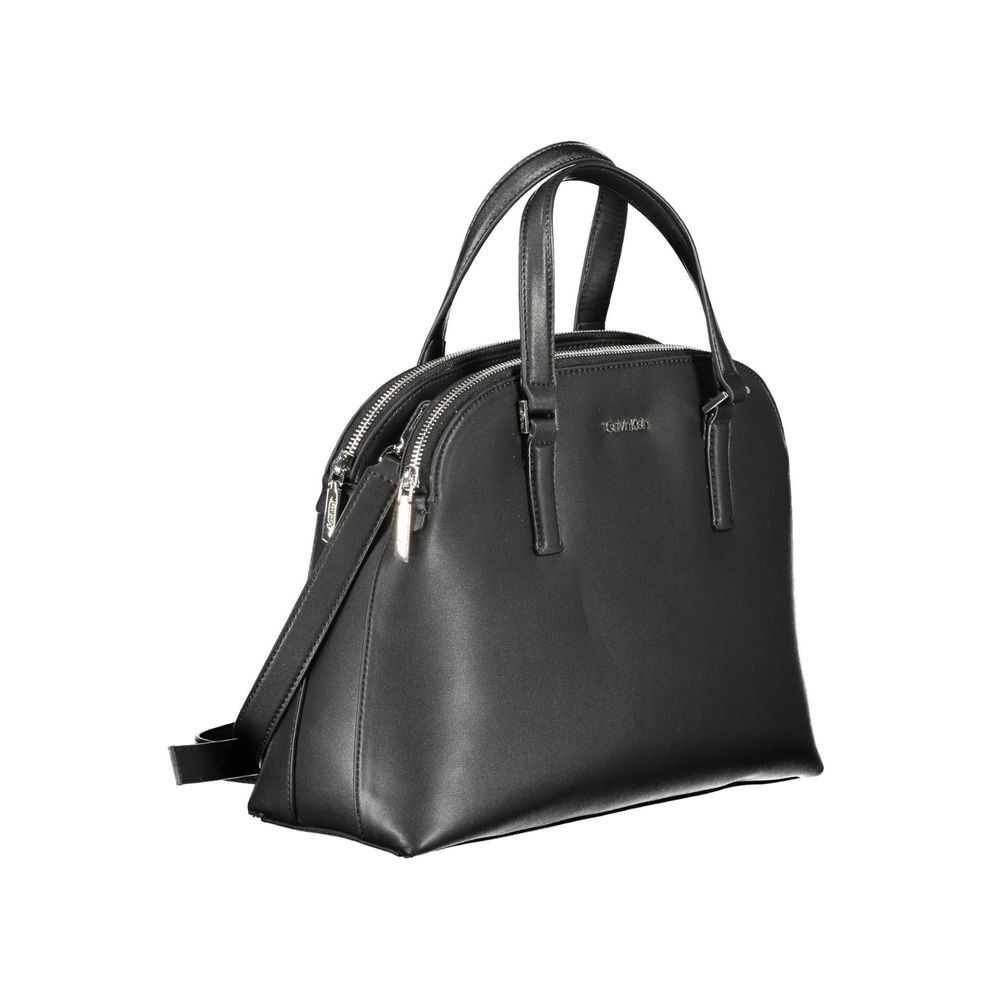 Calvin Klein Schwarze Polyester Handtasche