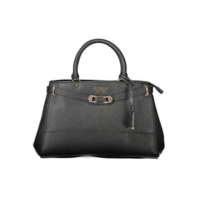 Guess Jeans Schwarze Polyethylen-Handtasche