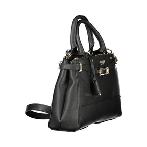 Guess Jeans Schwarze Polyethylen-Handtasche
