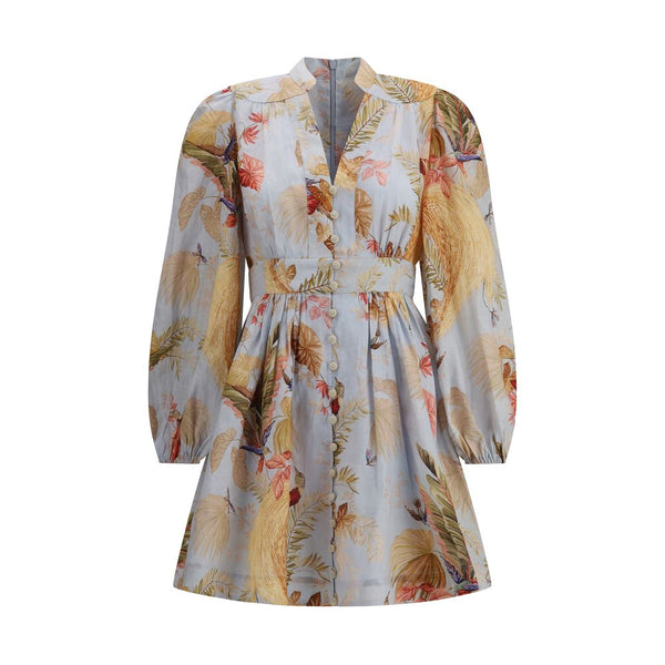 Zimmermann Lässiges Leinenkleid in Multicolor