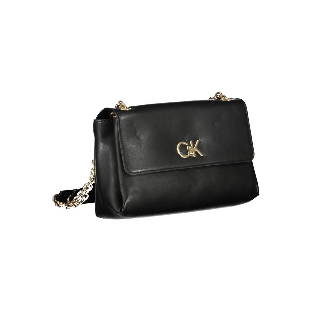 Calvin Klein Schwarze Polyester Handtasche