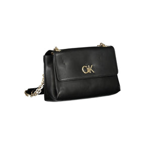 Calvin Klein Schwarze Polyester Handtasche