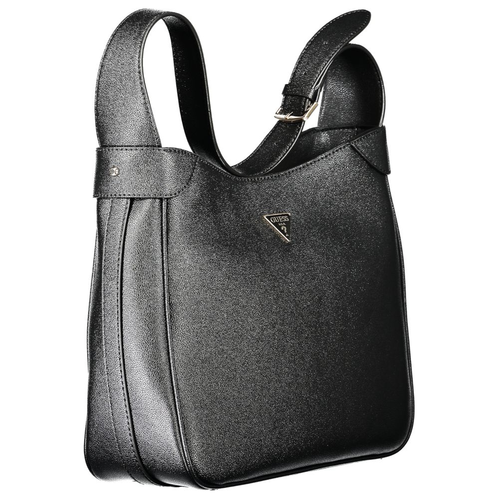 Guess Jeans Schwarze Polyethylen-Handtasche