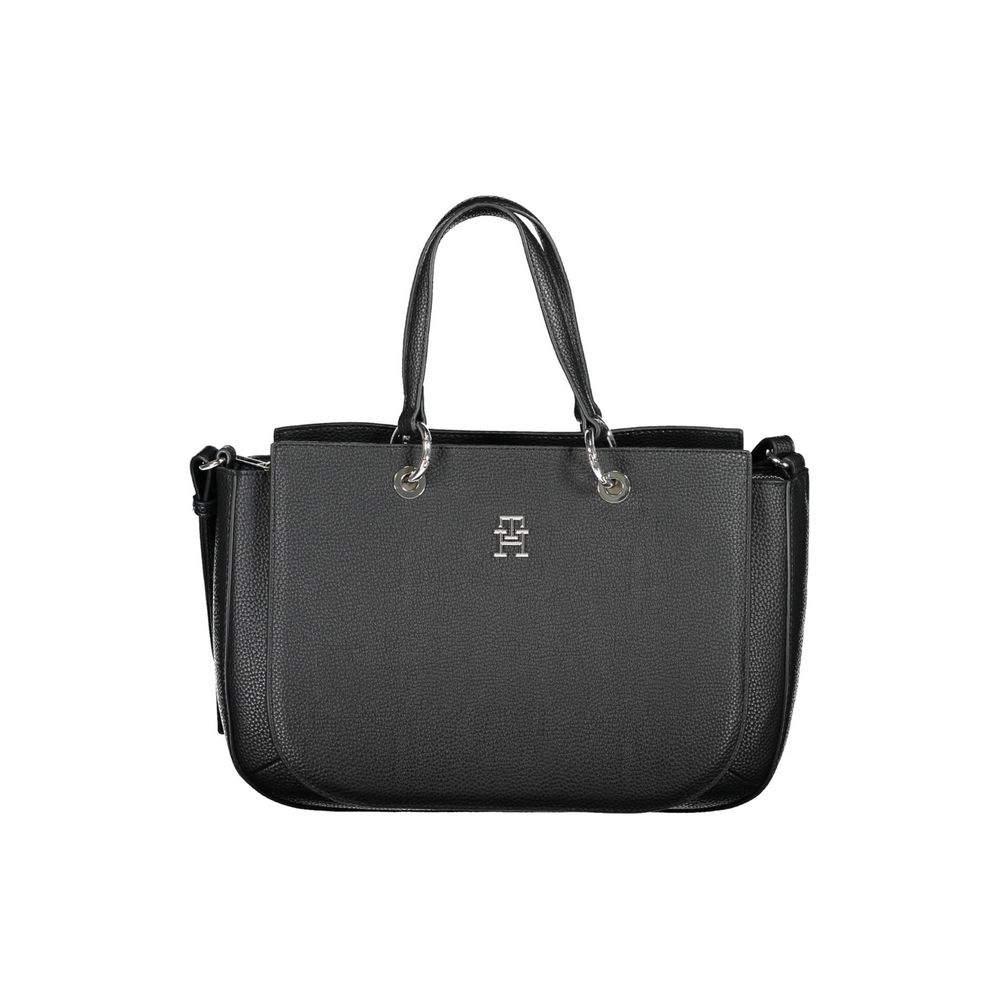 Tommy Hilfiger Schwarze Polyethylen-Handtasche