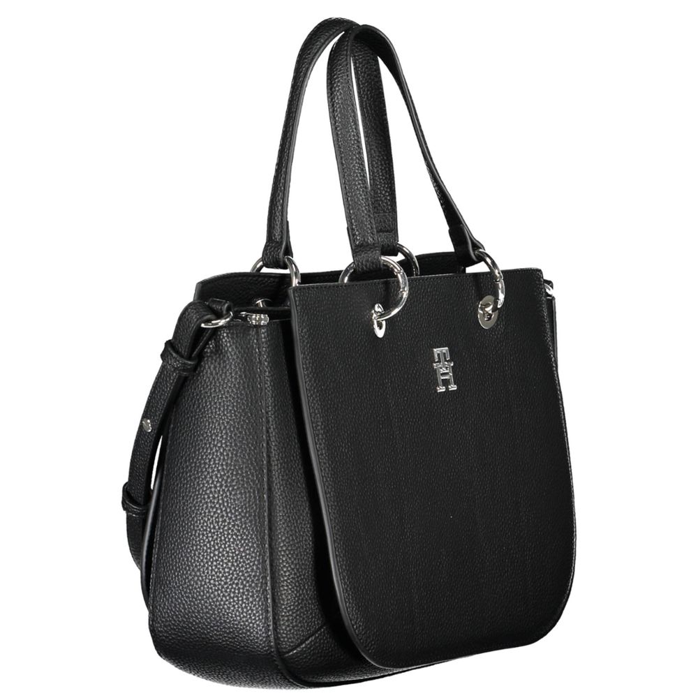 Tommy Hilfiger Schwarze Polyethylen-Handtasche