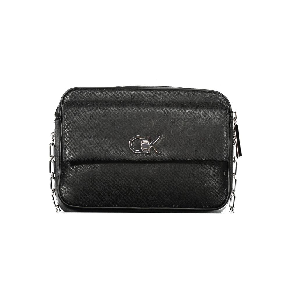 Calvin Klein Schwarze Polyester Handtasche