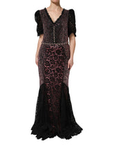 Dolce & Gabbana Multicolor Verziertes Meerjungfrauenkleid Kleid