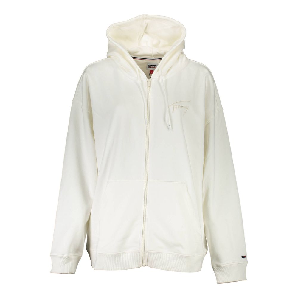 Tommy Hilfiger Weißer Baumwoll-Hoodie für Frauen