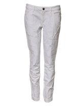 Dolce & Gabbana Weiße Denim-Jeans mit mittlerer Taille aus Baumwolle für Frauen