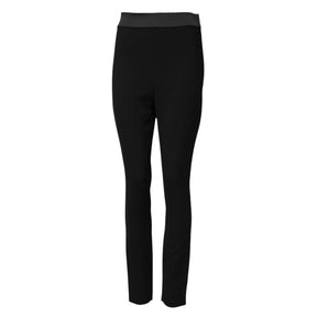 Dolce & Gabbana Schwarze Woll-Leggings Stretch-Hose