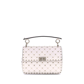 Valentino Garavani Cremefarbene Lamm-Schultertasche Ovis Aries Aries