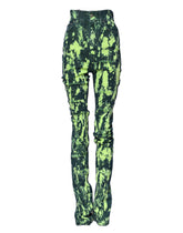 Dolce & Gabbana Grüne Color Splash Denim-Jeans mit hoher Taille