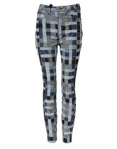 Dolce & Gabbana Mehrfarbige Patchwork-Skinny-Jeans