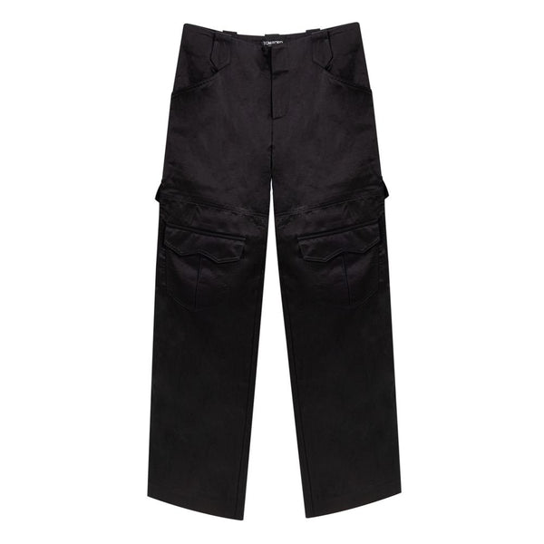 Tom Ford Schwarze Viskose-Cargo-Hose