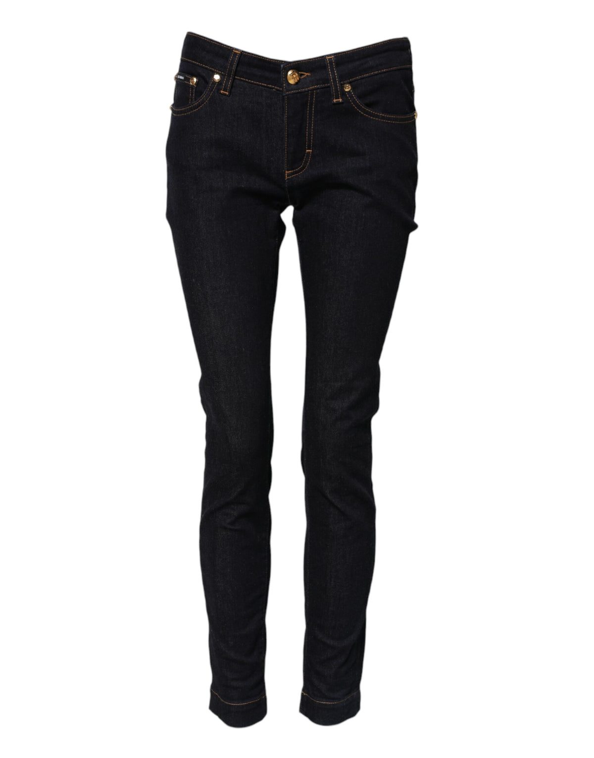 Dolce & Gabbana Blaue Baumwolle PRETTY LowWaist Skinny Denim Jeans