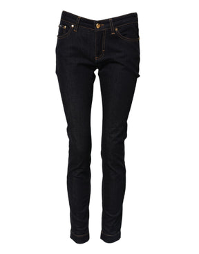 Dolce & Gabbana Blaue Baumwolle PRETTY LowWaist Skinny Denim Jeans